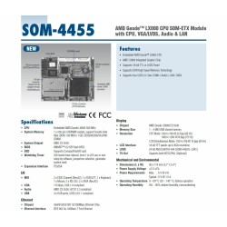 ADVANTECH SOM-4455 MOTHERBOARD NEW